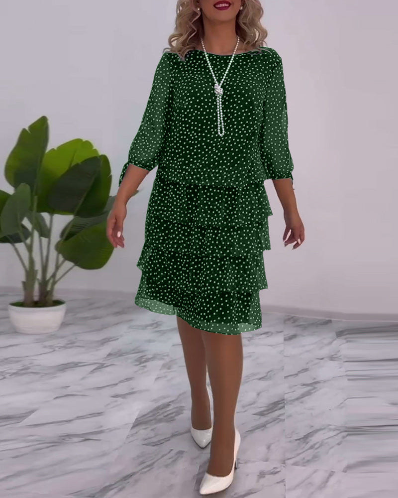 Tilly | Polka Dot Layered Dress