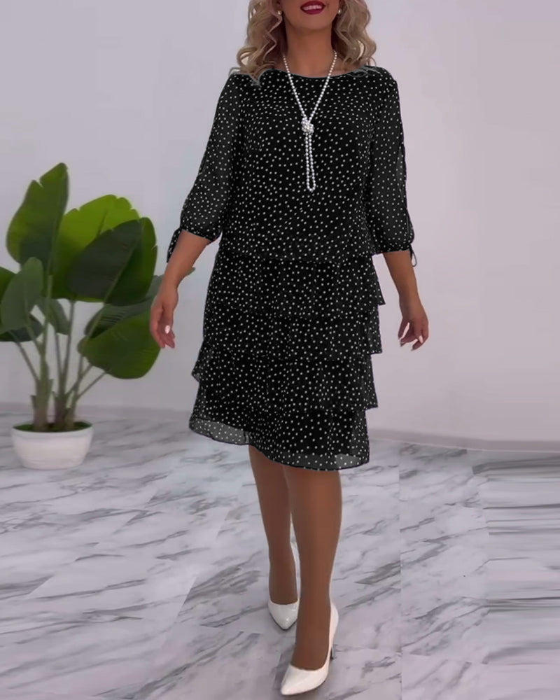 Tilly | Polka Dot Layered Dress