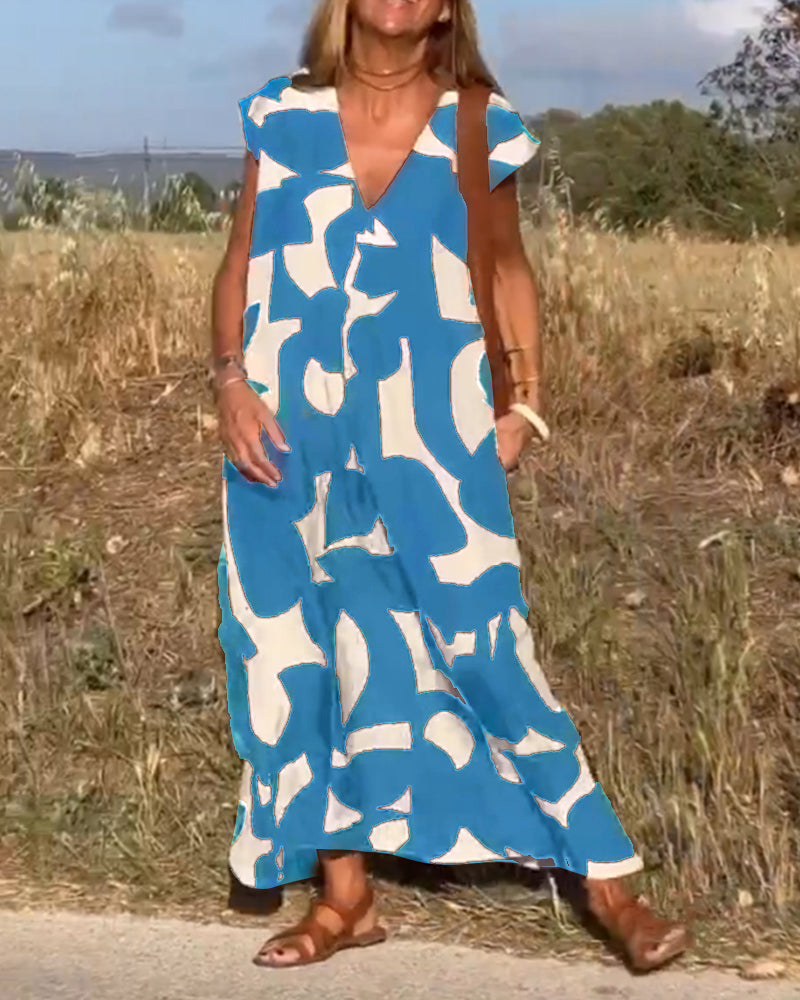 Kendall | Relaxed Abstract Dress