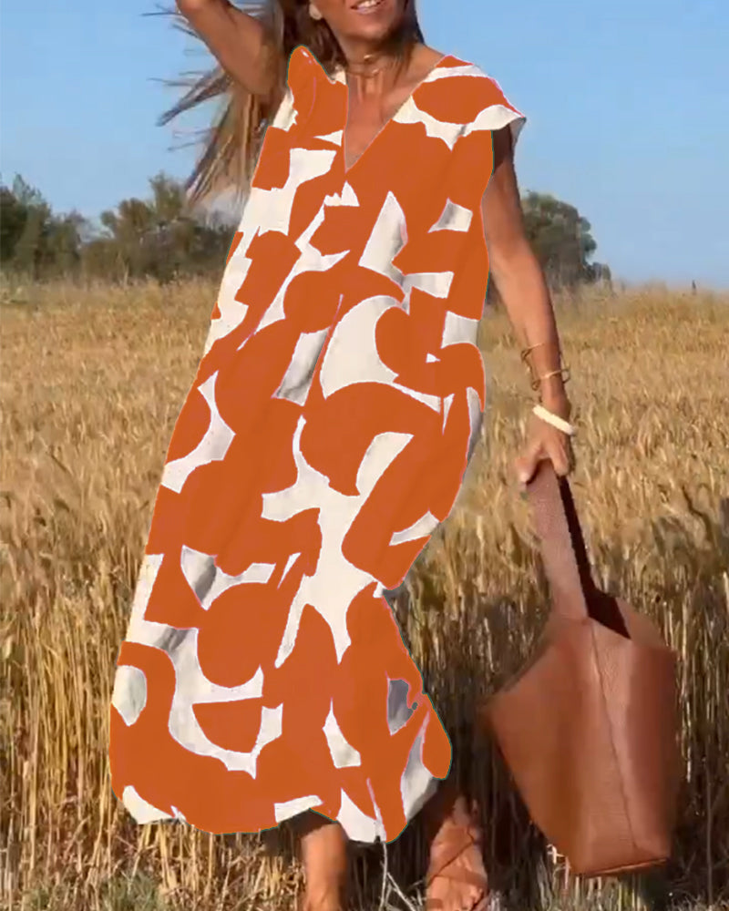 Kendall | Relaxed Abstract Dress