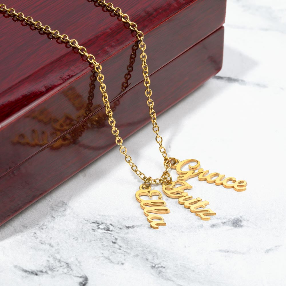 Personalized Vertical Name Necklace